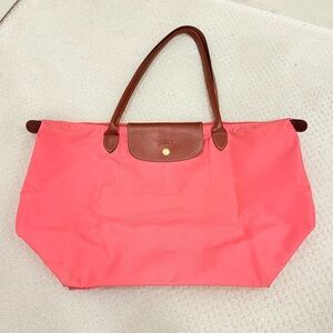 Longchamp Large Tote Bag - Sharp Pink - LE PLIAGE ORIGINAL L TOTE BAG